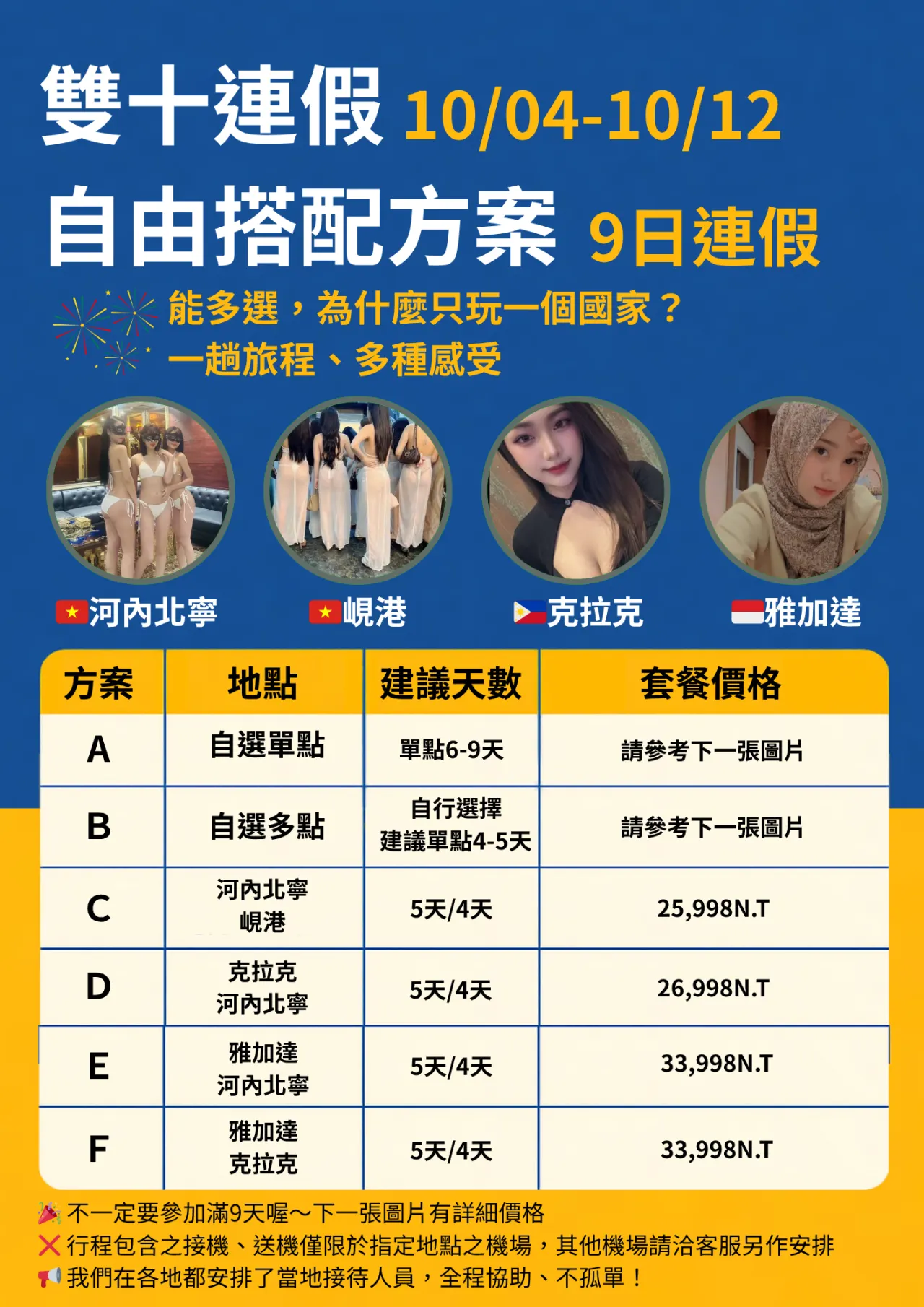 十月開團！玩遍東南亞，三國四地同步啟動！